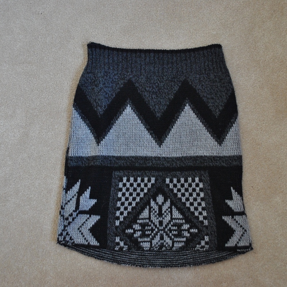 LF Fairisle Knit Tube Skirt
